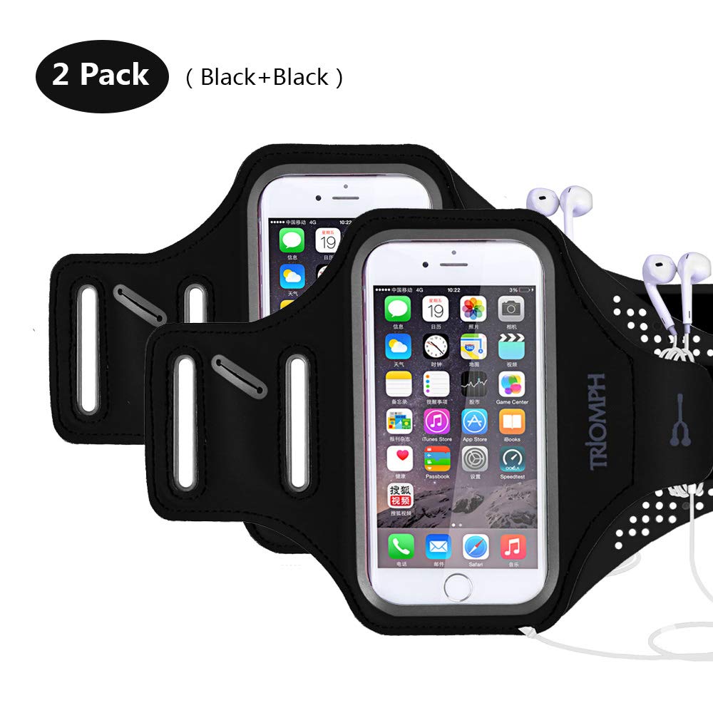 TRAB16-2Black Waterproof Phone Armband