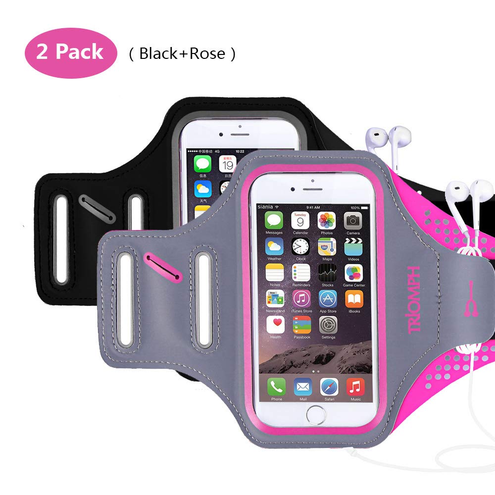 TRAB16 BlackRose Waterproof Phone Armband