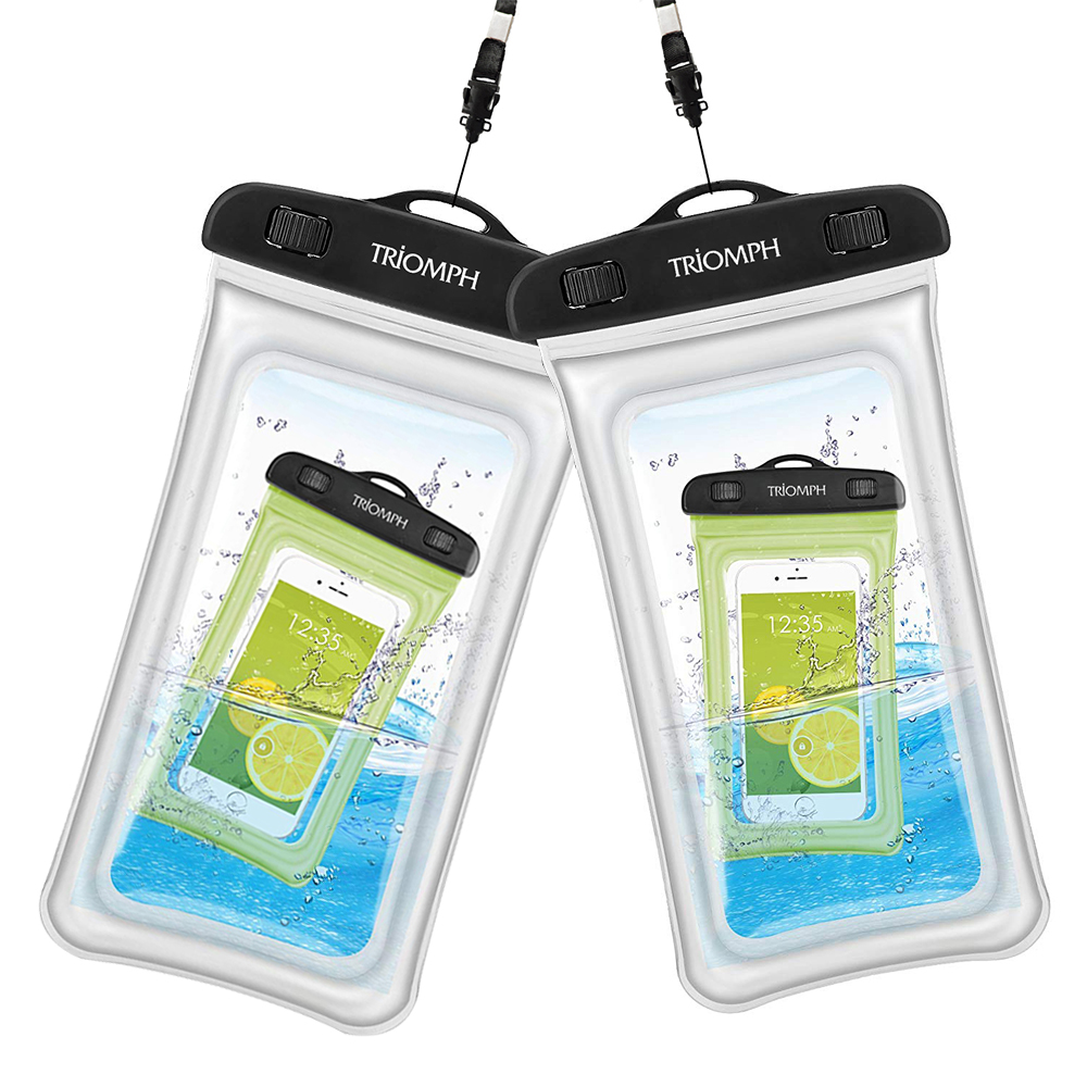 TRDB26 2White Triomph Waterproof Phone Pouch