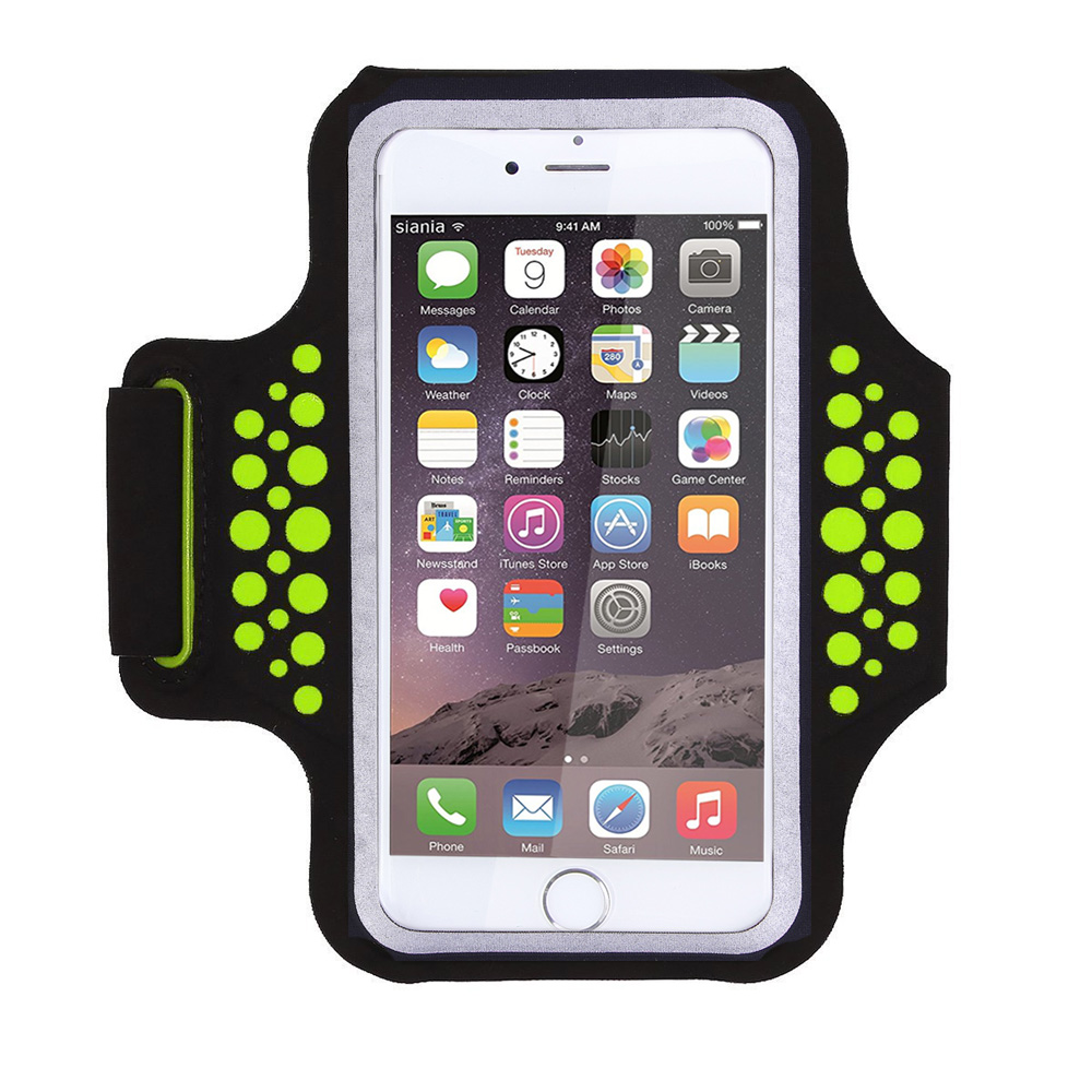 TRAB17   Green  Waterproof Phone Armband