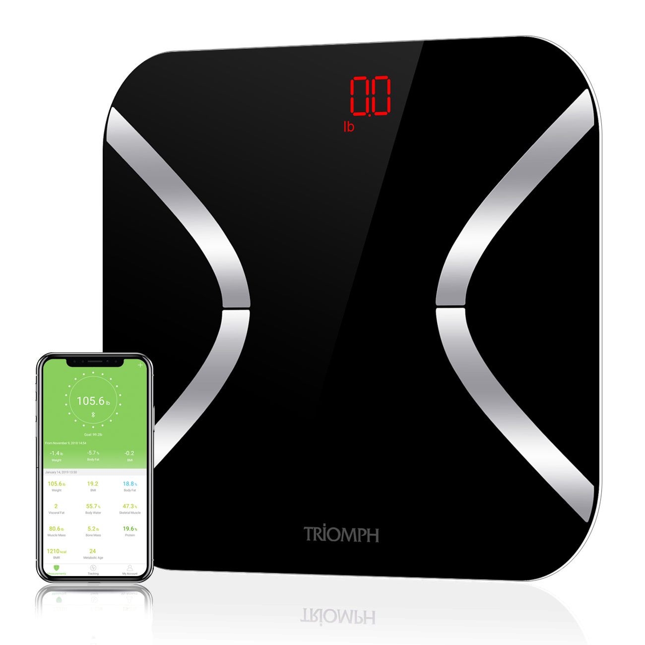 TRSC34 Triomph Body Weight Bathroom Scale