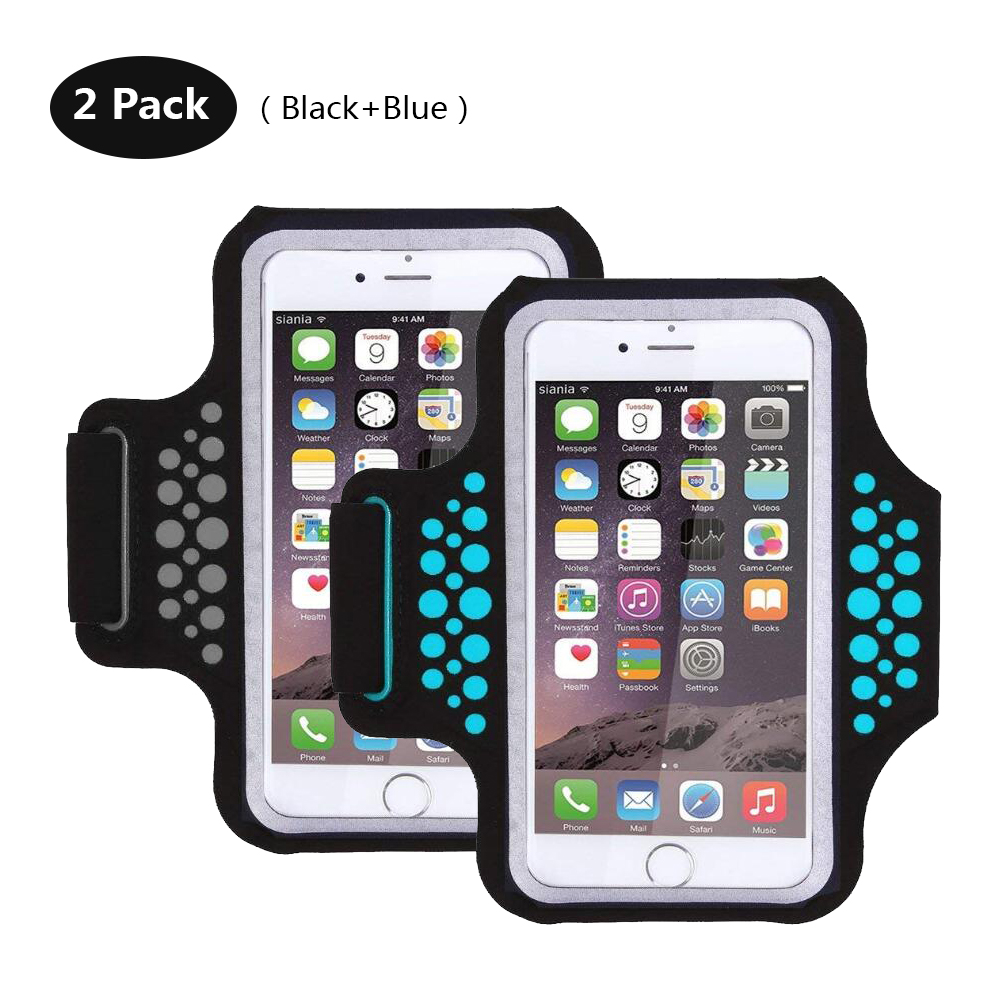 TRAB17 BlackBlue  Waterproof Phone Armband